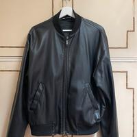 Giacca in finta pelle nera