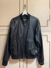 Giacca in finta pelle nera