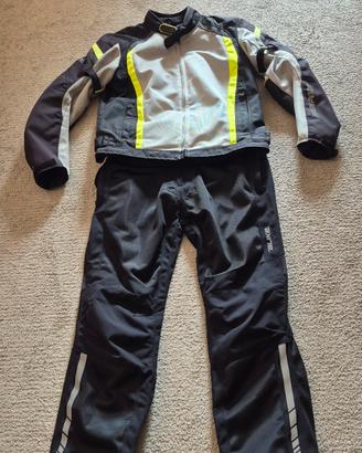 Giacca e pantalone moto estivo traforato Tg 50