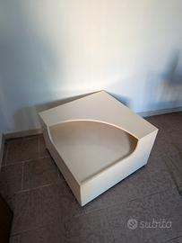 Tavolino da salotto design moderno in legno bianco
