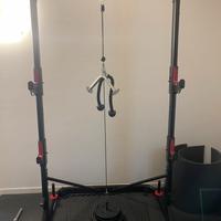 Stazione carrucola con barra e corda