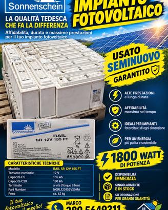 Batterie per impianto fotovoltaico