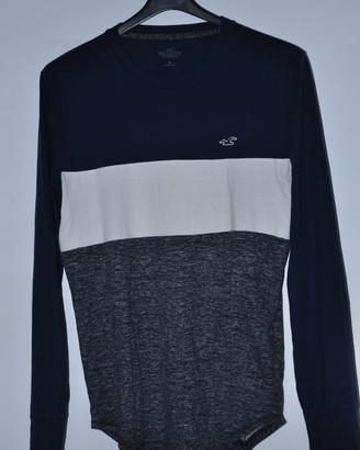 T-shirt maniche lunghe Hollister uomo TG M
