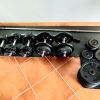 Panca inclinabile  BM 530 con 220 kg di pesi 