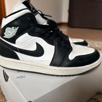 Nike Air Jordan Mid 1 Panda taglia 38,5