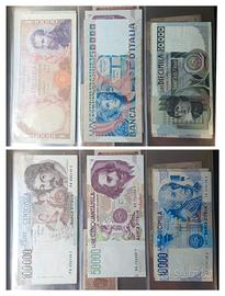 Banconote Lire Repubblica Italiana Regno d'Italia