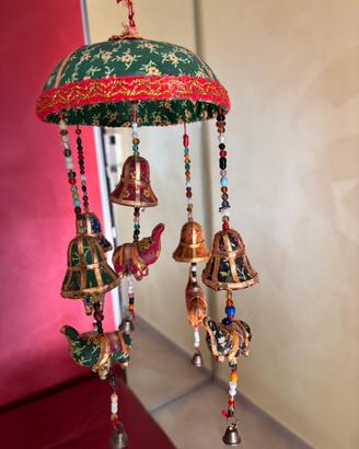 Portafortuna  indiano Rajasthani Elephant Jhumar