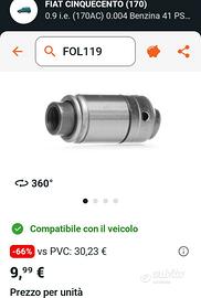 punteria idraulica 11mm per fiat 500 1993 cc.900 