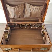 Valigia vintage con beauty case rimovibile da uomo