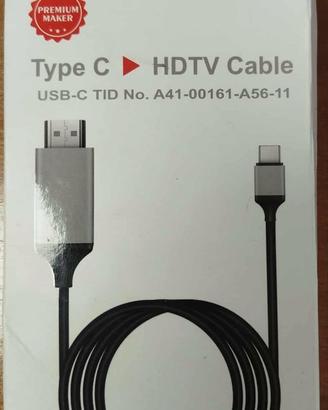 PREMIUM MAKER CAVO DA TYPE-C a HDTV 4K 30Hz