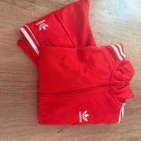 tuta adidas rossa