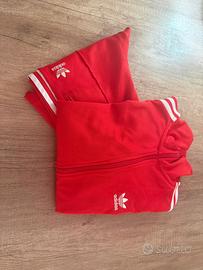tuta adidas rossa