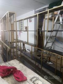 Mensole vini laccate oro