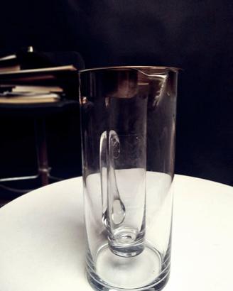 Caraffa in cristallo con tappo in argento
