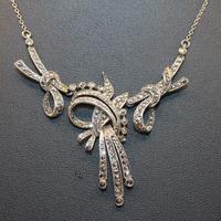 Stupenda collana argento marcasite