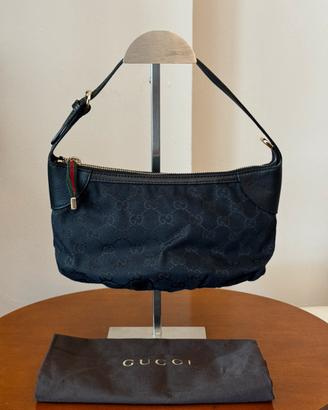 Gucci Princy Pleated – Borsa a spalla nera