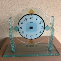 Base in vetro per orologio vintage