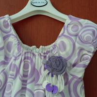 abito bambina con sottoveste in tulle 