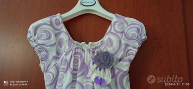 abito bambina con sottoveste in tulle 