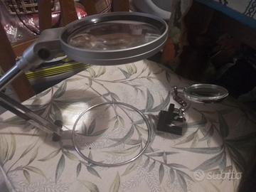 LENTE D'INGRANDIMENTO DA TAVOLO GRANDE E PICCOLA