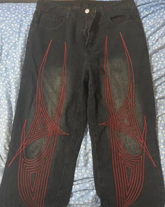 pantalone nero baggy unisex