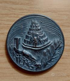2 medaglie Dante Alighieri e Divina commedia