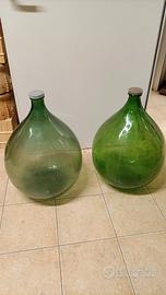 coppia ampolle damigiane 54 lt
