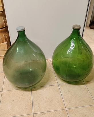 coppia ampolle damigiane 54 lt