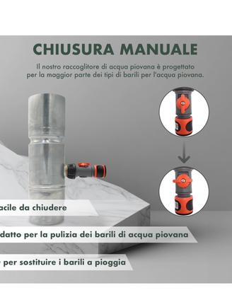 Tubo raccolta acqua piovana