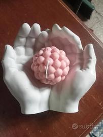 mano in gesso ceramico 