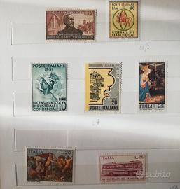 Francobolli Italia vari anni 1972-2002
