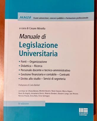 Manuale di Legislazione Universitaria