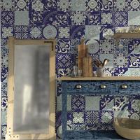 Piastrella 21,6x21,6 Colors Panarea Blu Mix Savoia