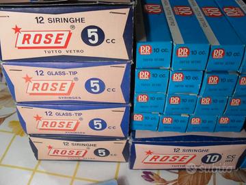 Lotto Siringhe in vetro anni 60