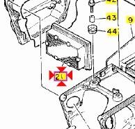 Filtro aria Yamaha XT600 3TB144510200