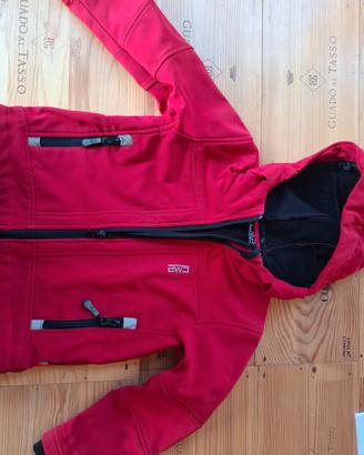 Giacca a vento light CMP taglia 104 cm con cappucc