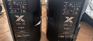 2 casse attive dj fbt x lite  112a 1500 watt nuove