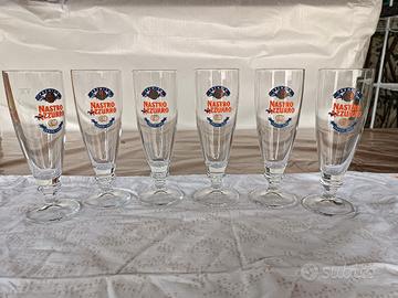 bicchieri da birra Nastro Azzurro  n.6
