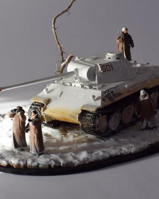 Diorama Panther in inverno 1:35