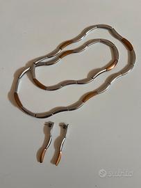 Collana + orecchini Breil in acciaio