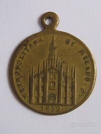 Milano duomo e ascensione Maria medaglia 1859