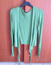 Cardigan verde giacchina estiva