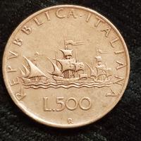REPUBBLICA ITALIANA 500 Lire Caravelle 1959 