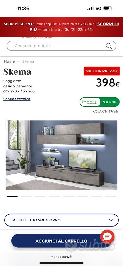 Soggiorno skema Mobili usati