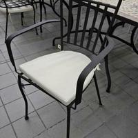 Sedie Ferro Battuto Bianche o Nere Impilabili 