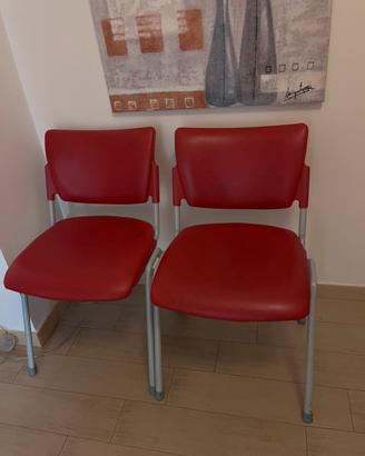 6 sedie attesa -divanetto e portariviste