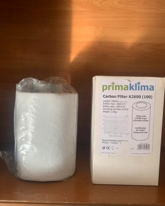 Filtro a carbone attivo Prima Klima per growbox
