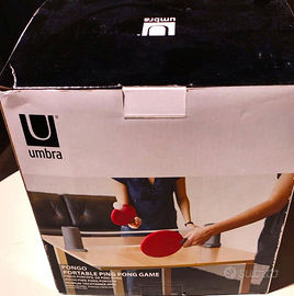 Umbra Pongo Set Ping Pong Portatile - NUOVO MAI US