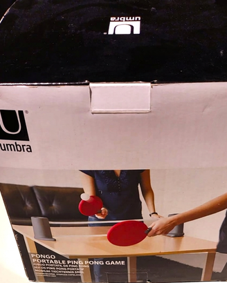 Umbra Pongo Set Ping Pong Portatile - NUOVO MAI US