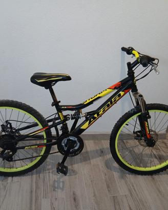 Bicicletta MTB Atala 24" Biammortizzata 
